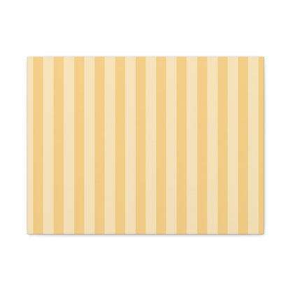 Buttercup Stripe Stretched Canvas Wall Art