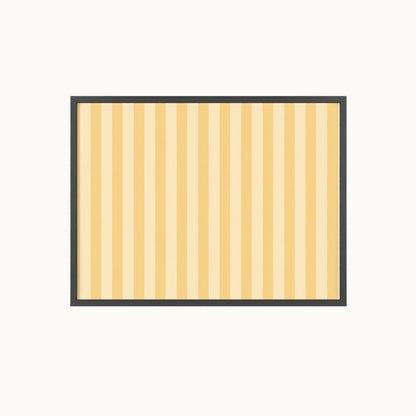 Buttercup Stripe Wood Framed Posters