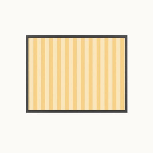 Buttercup Stripe Wood Framed Posters