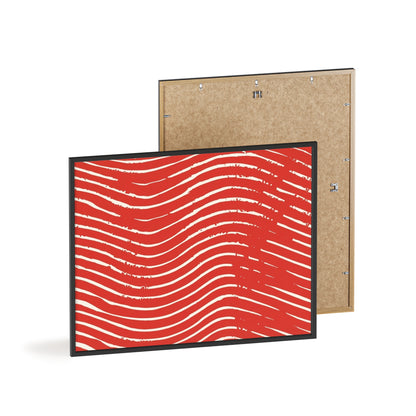 Scarlet Tide Wood Framed Posters