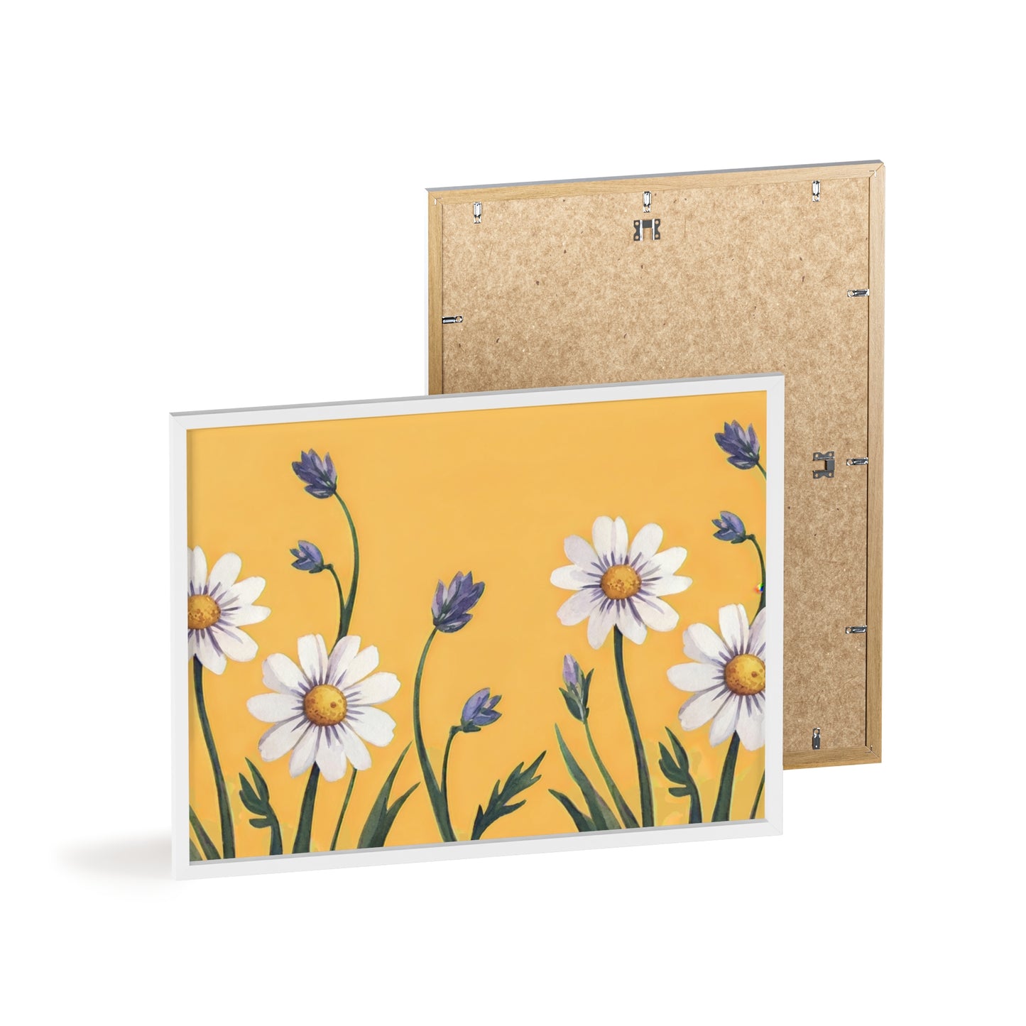 Spring Daisies Wood Framed Posters