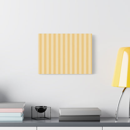 Buttercup Stripe Stretched Canvas Wall Art