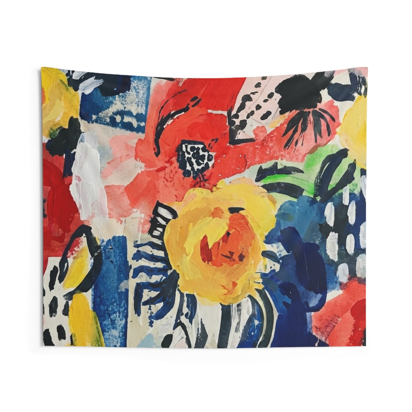 Abstract Flora Wall Tapestry