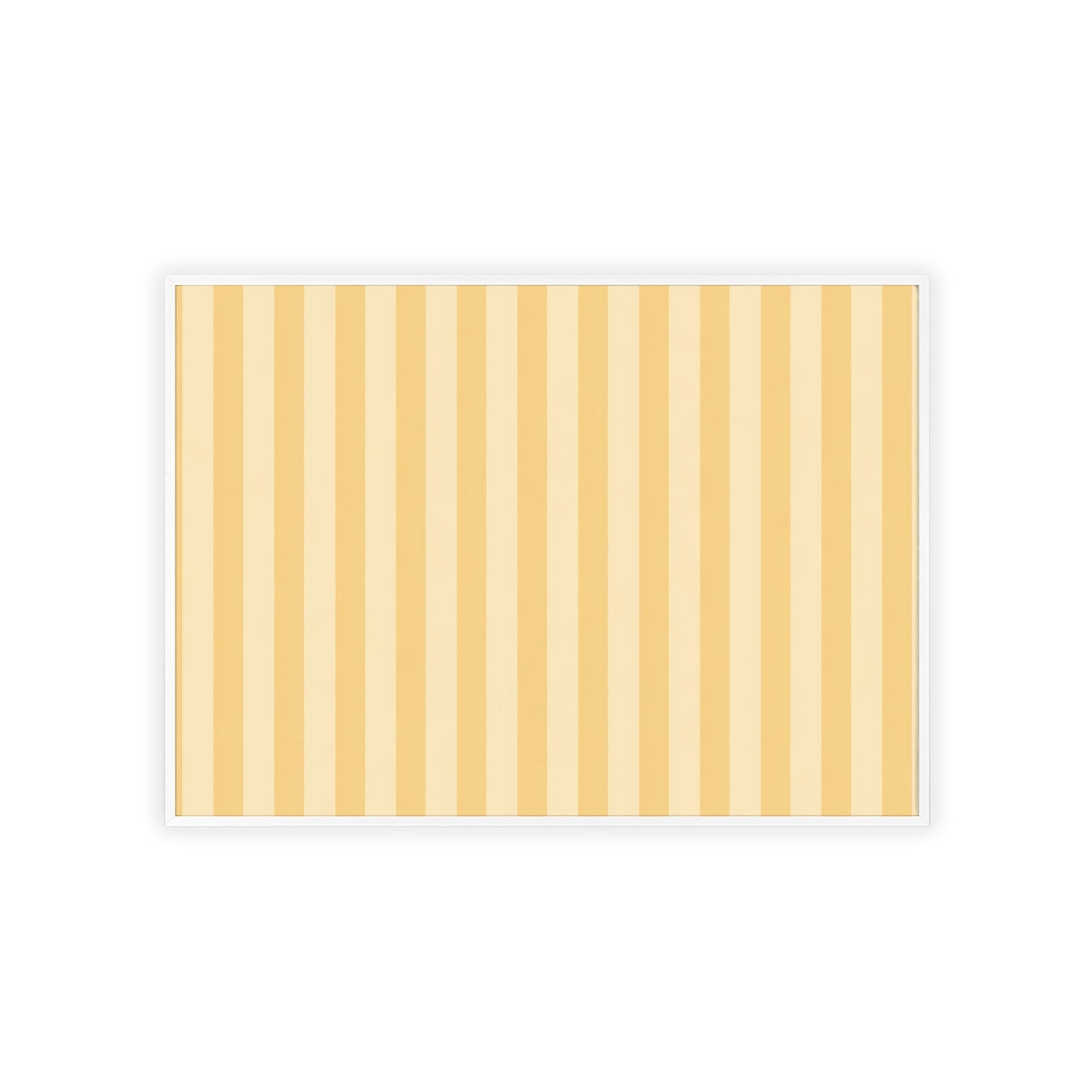 Buttercup Stripe Wood Framed Posters