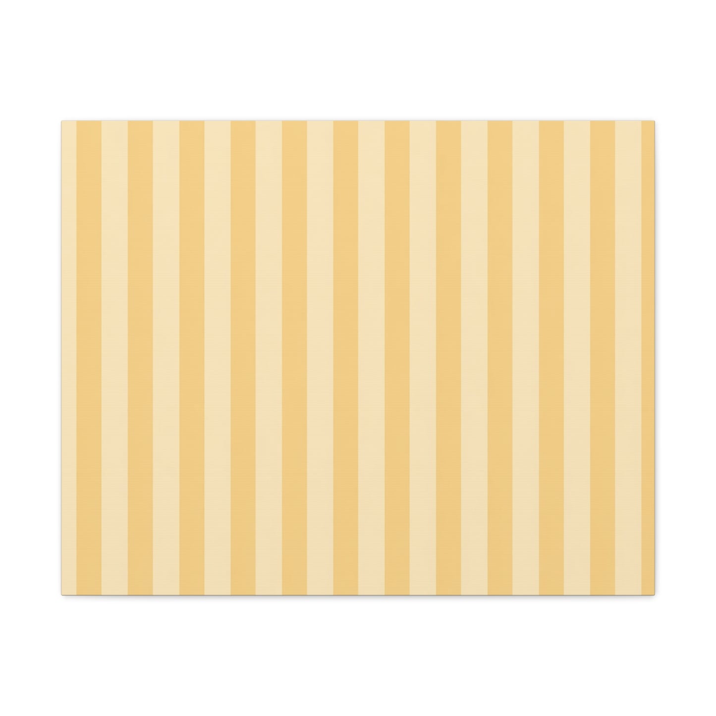 Buttercup Stripe Stretched Canvas Wall Art