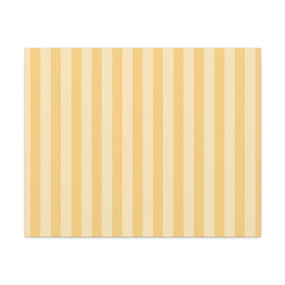 Buttercup Stripe Stretched Canvas Wall Art