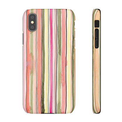 Summer Stripe Snap Phone Case