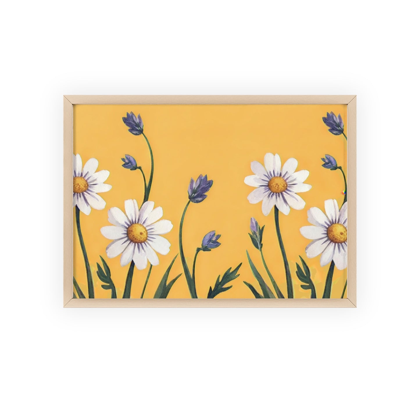 Spring Daisies Wood Framed Posters