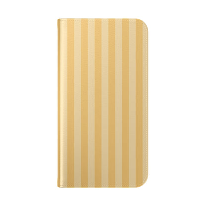 Buttercup Stripe Vegan Leather Flip Case
