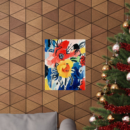 Abstract Flora Art Poster