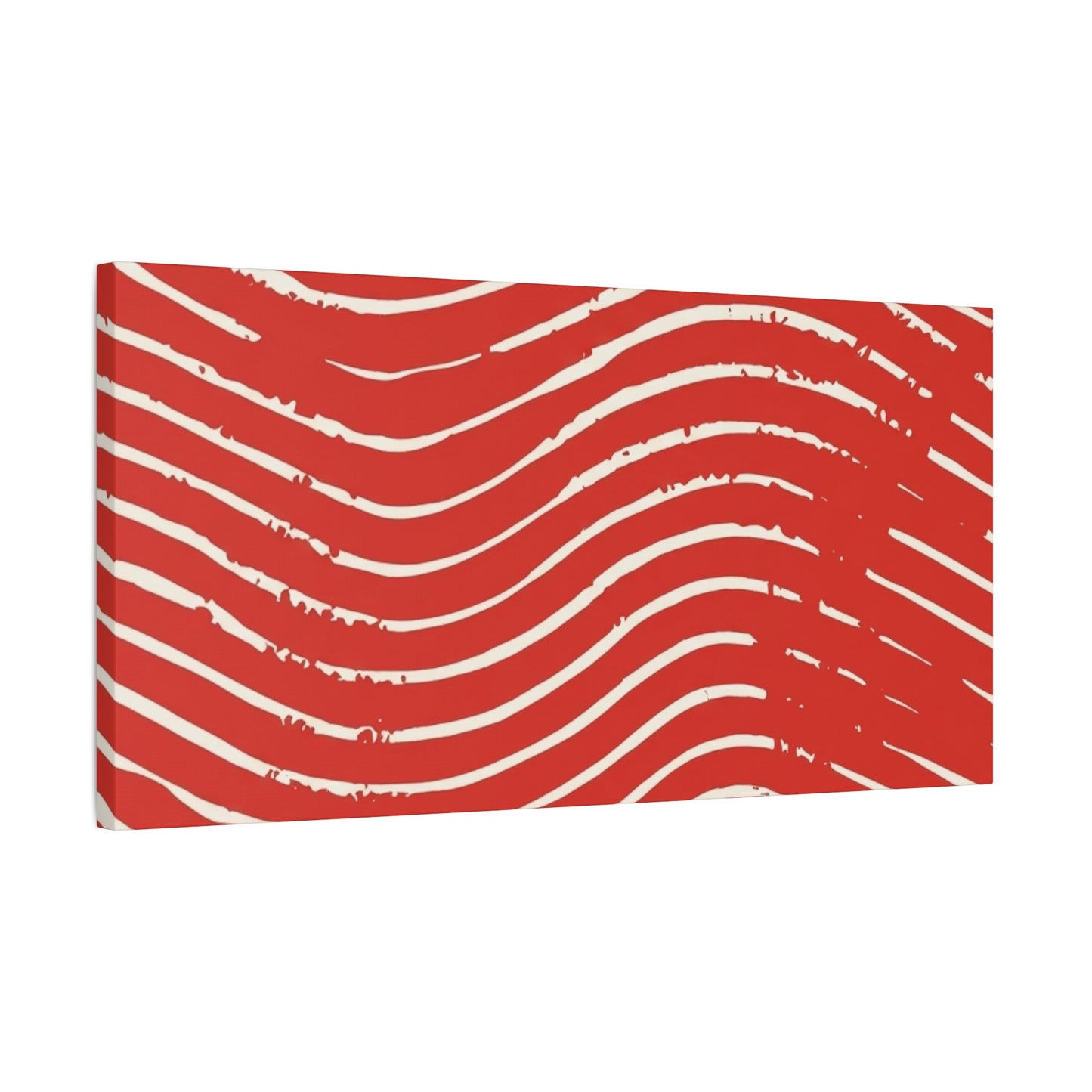 Scarlet Tide Stretched Canvas Wall Art