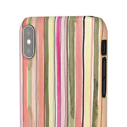 Summer Stripe Snap Phone Case