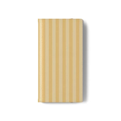 Buttercup Stripe Vegan Leather Flip Case