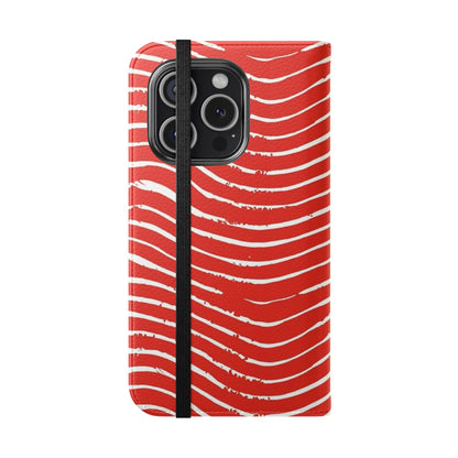 Scarlet Tide Vegan Leather Flip Case