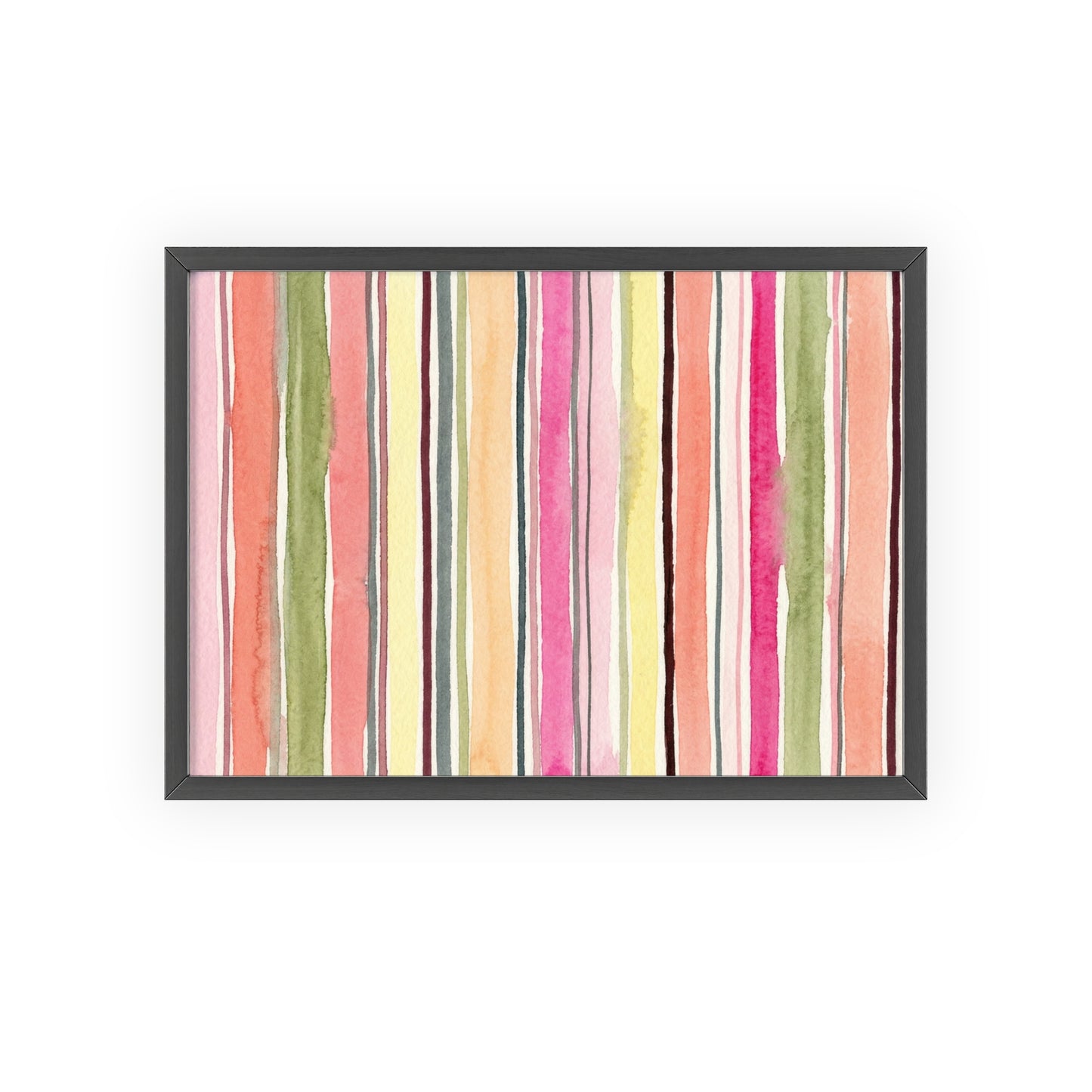 Summer Stripe Wood Framed Posters