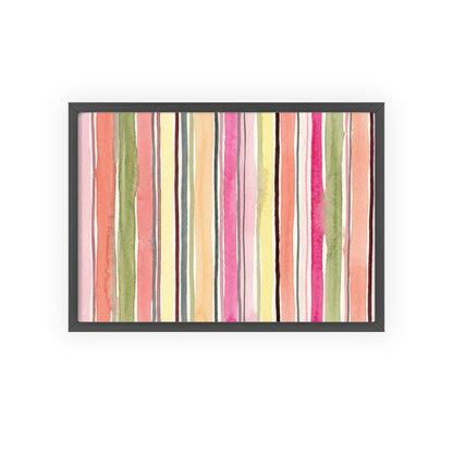 Summer Stripe Wood Framed Posters