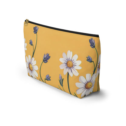 Spring Daisies Accessory Pouch with T-bottom