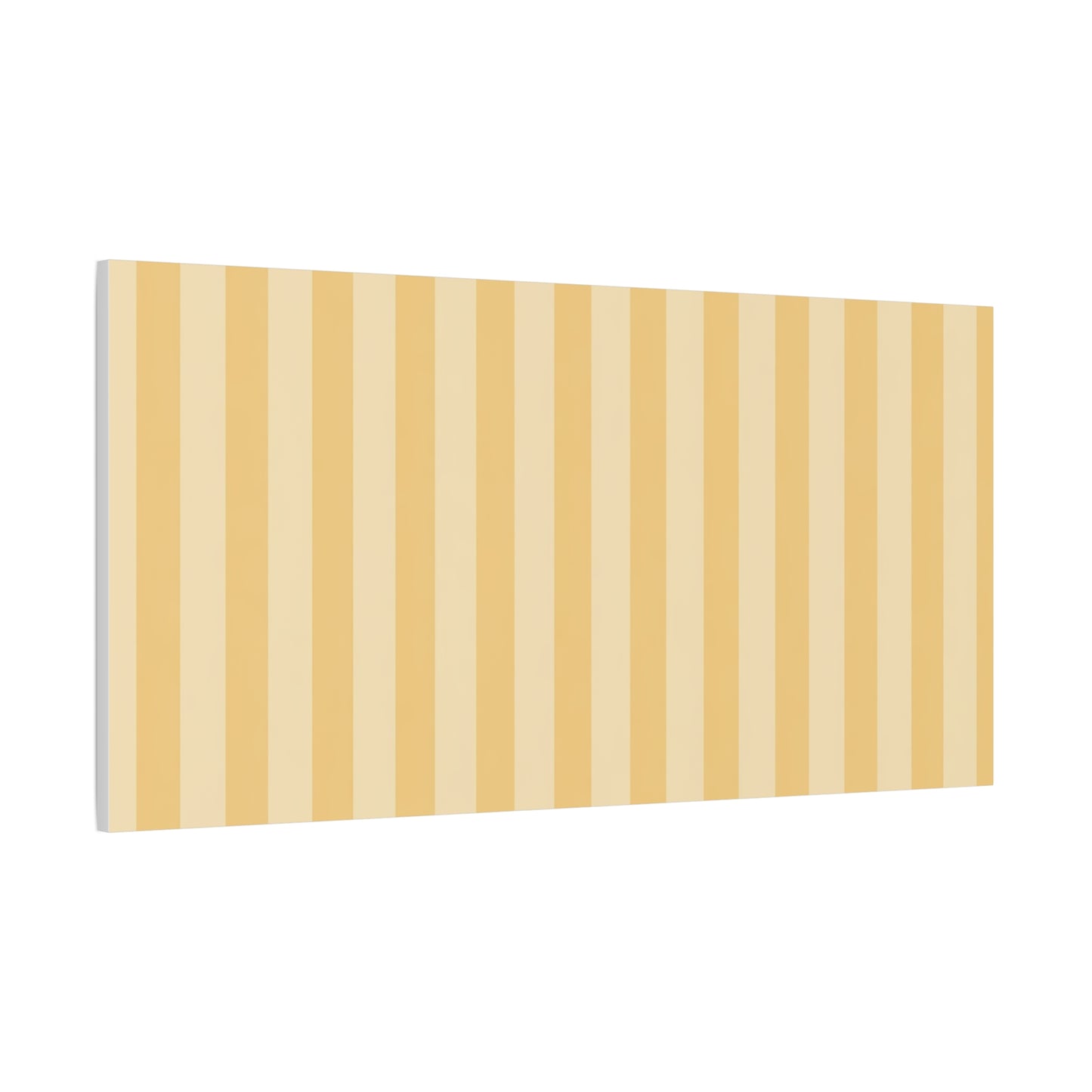 Buttercup Stripe Stretched Canvas Wall Art