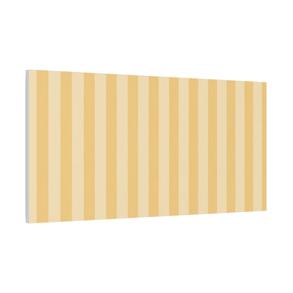 Buttercup Stripe Stretched Canvas Wall Art