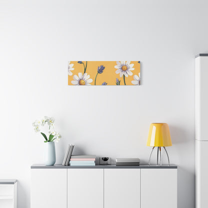 Spring Daisies Stretched Canvas Wall Art