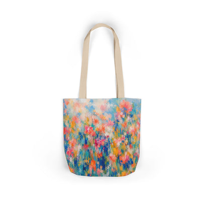 Chromatic Meadow Tote Bag with 5-Color Straps