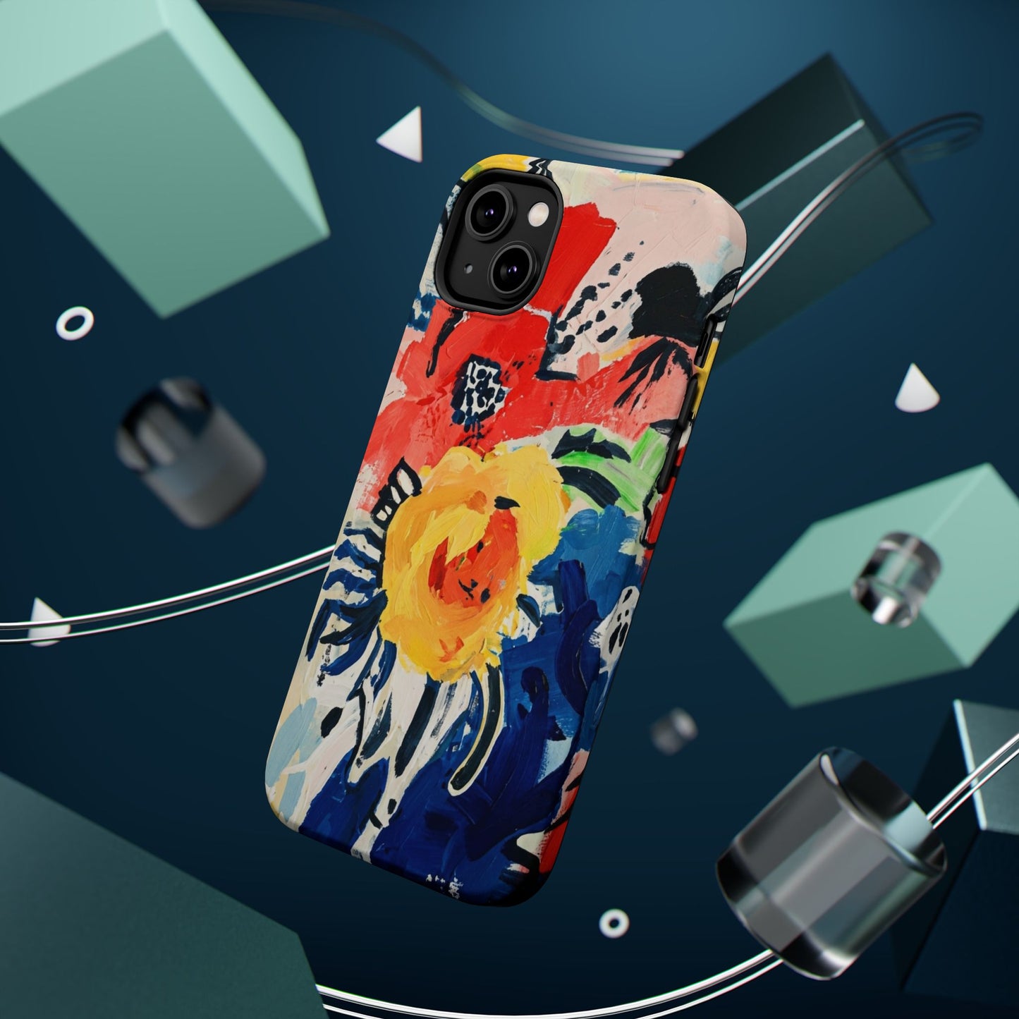 Abstract Flora Magnetic Phone Case