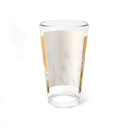 Spring Daisies Tall Mixing Glass 16oz