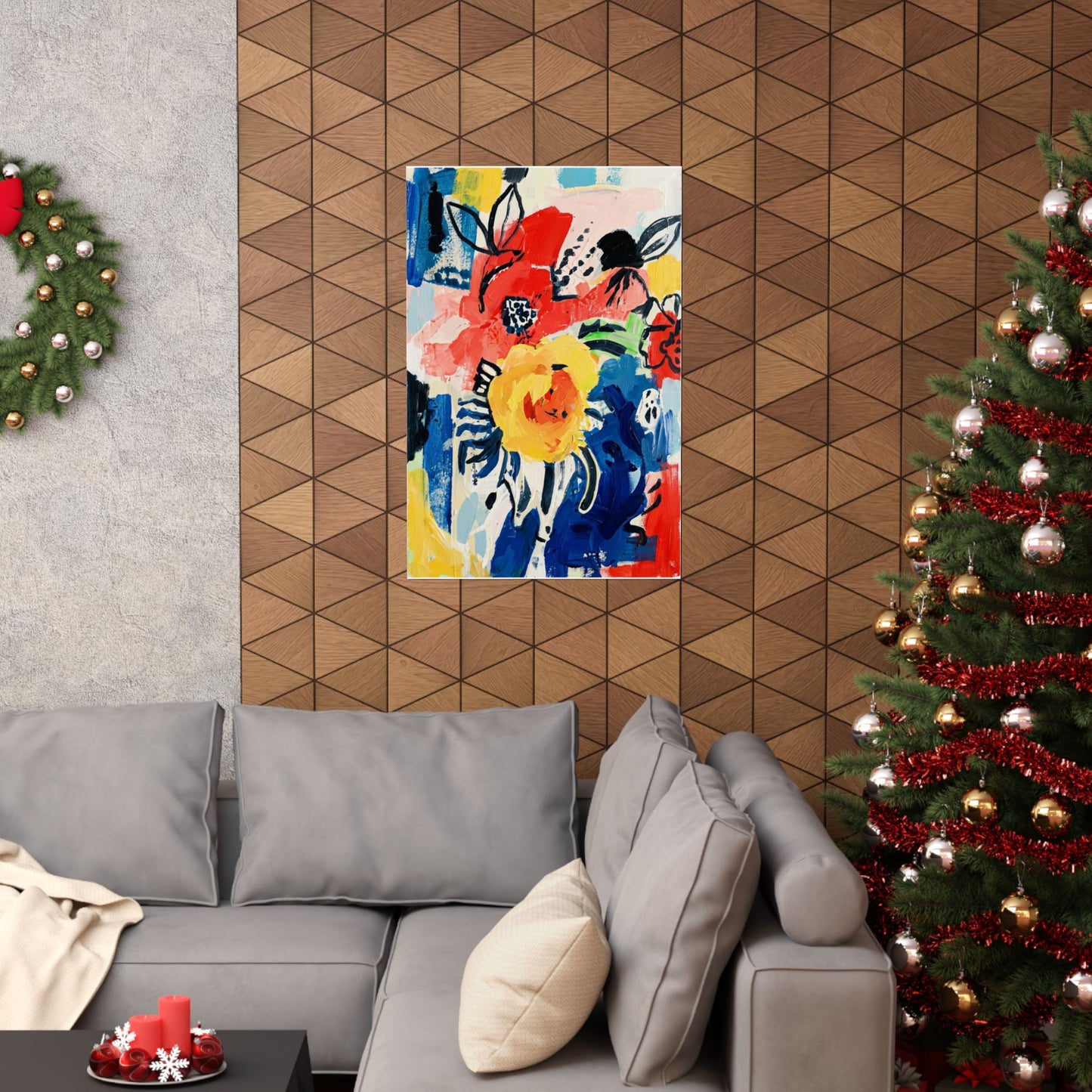 Abstract Flora Art Poster