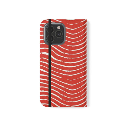 Scarlet Tide Vegan Leather Flip Case