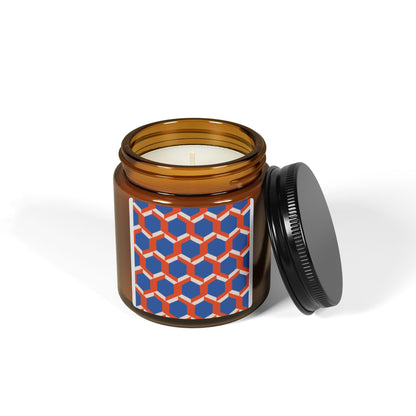 Vibrant Patterned Soy Candle - Cozy Home Decor, Eco-Friendly Gift, Aromatherapy Candle, Unique Centerpiece, Self-Care Essential