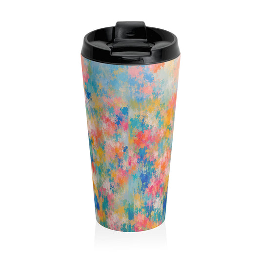 Chromatic Meadow Stainless Steel Travel Mug