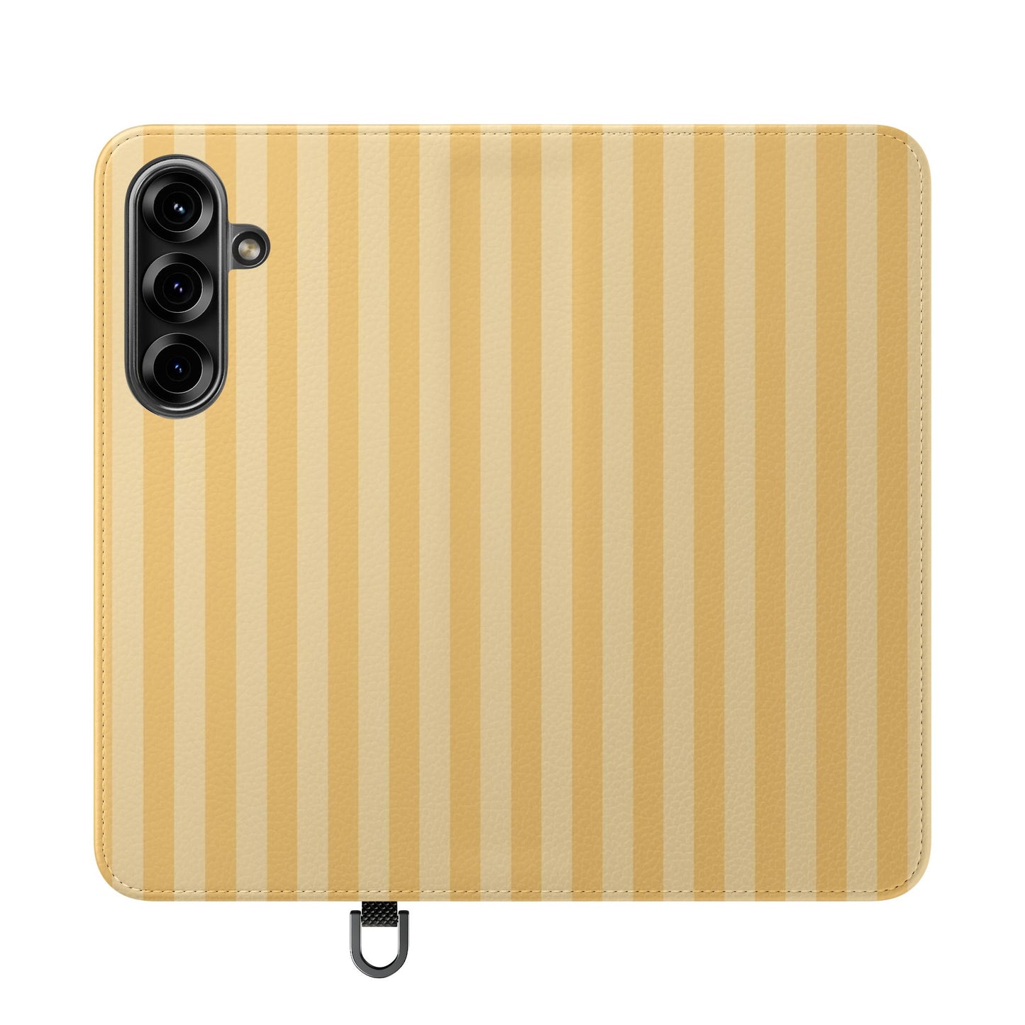 Buttercup Stripe Vegan Leather Flip Case