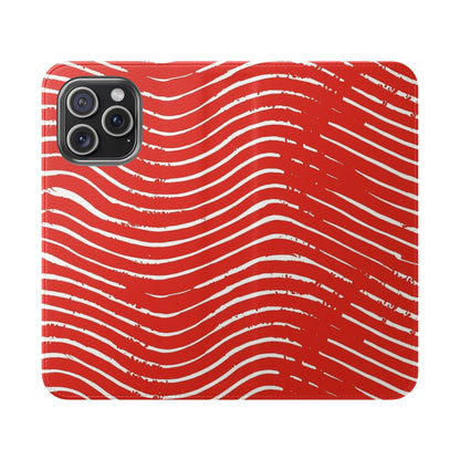 Scarlet Tide Vegan Leather Flip Case