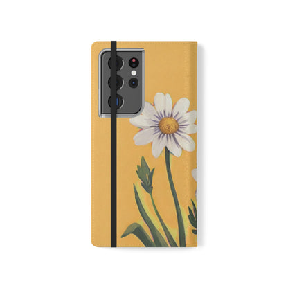 Spring Daisies Vegan Leather Flip Case