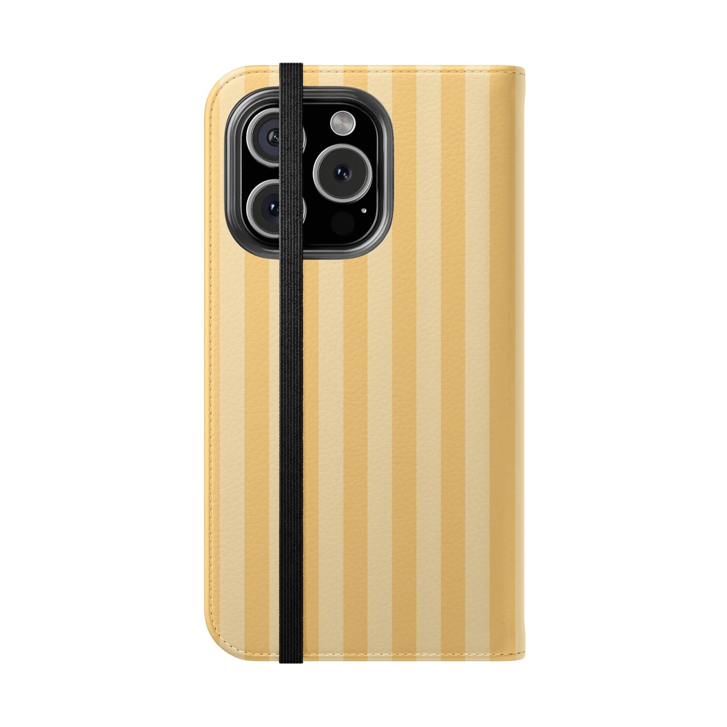Buttercup Stripe Vegan Leather Flip Case