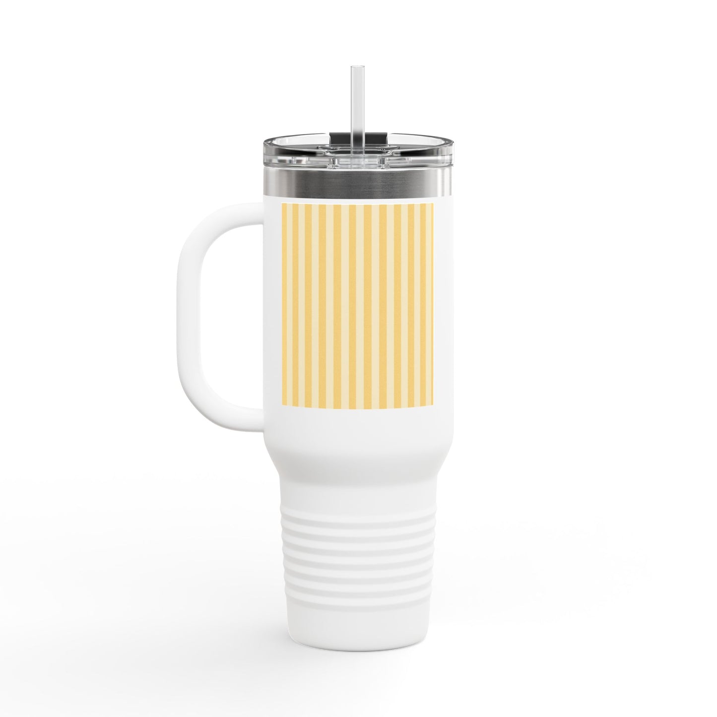 Buttercup Stripe 40oz Insulated Travel Mug