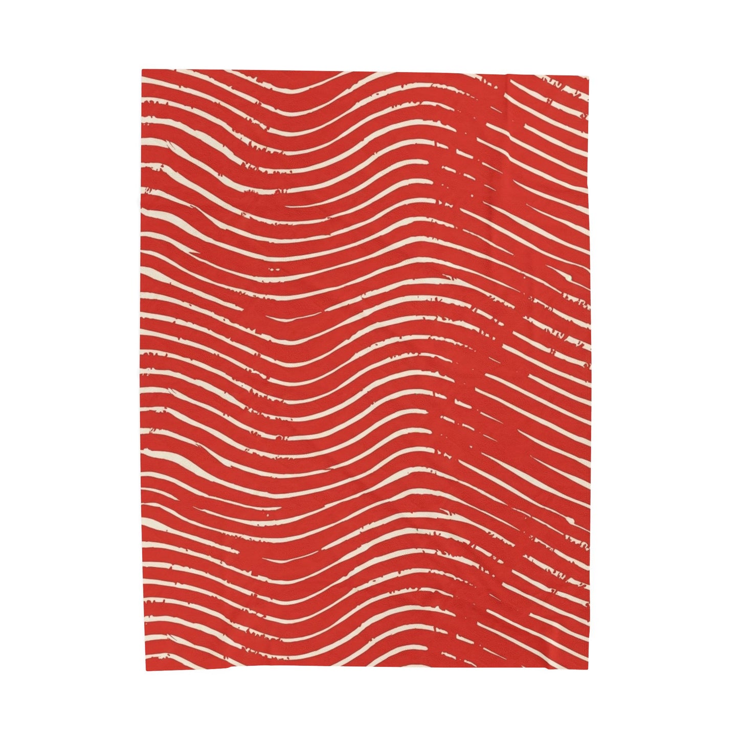 Scarlet Tide Velveteen Plush Blanket