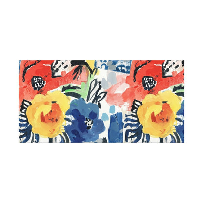 Abstract Flora Stretched Canvas Wall Art