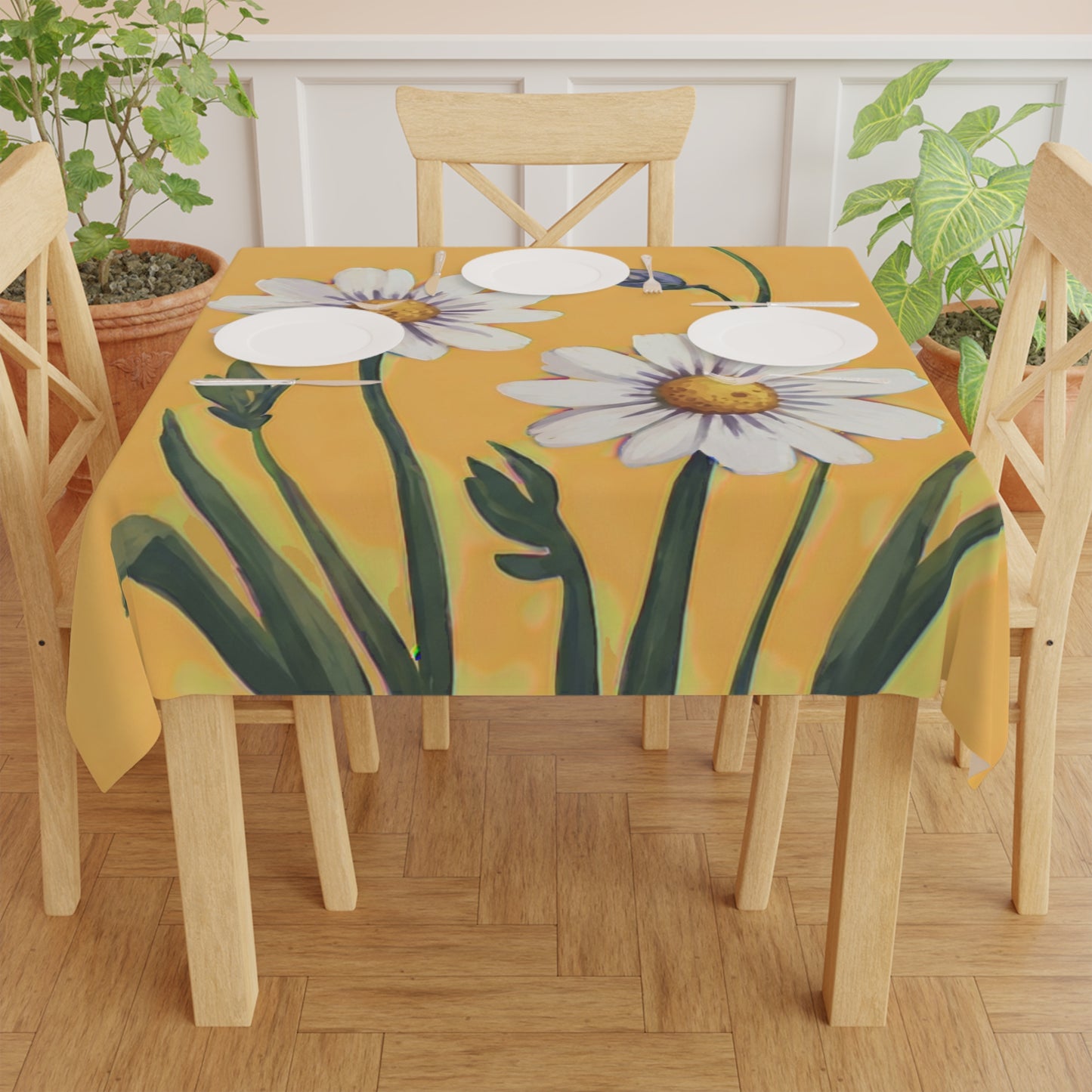 Spring Daisies Tablecloth