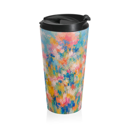 Chromatic Meadow Stainless Steel Travel Mug