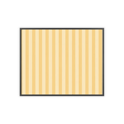 Buttercup Stripe Wood Framed Posters