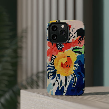 Abstract Flora Magnetic Phone Case