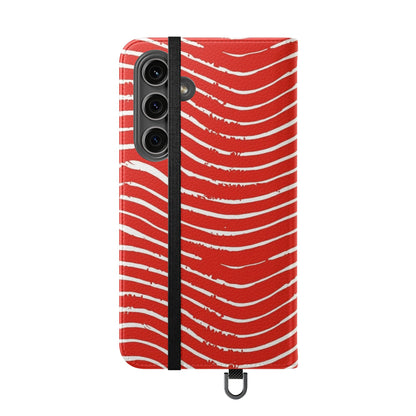 Scarlet Tide Vegan Leather Flip Case