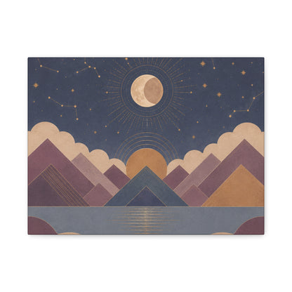 Celestial Vale Stretched Canvas Wall Art