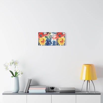 Abstract Flora Stretched Canvas Wall Art