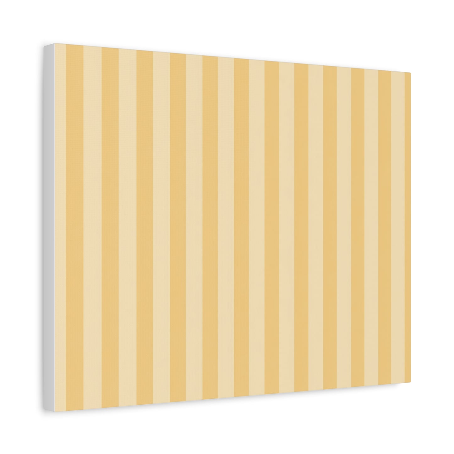 Buttercup Stripe Stretched Canvas Wall Art