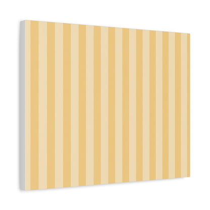 Buttercup Stripe Stretched Canvas Wall Art