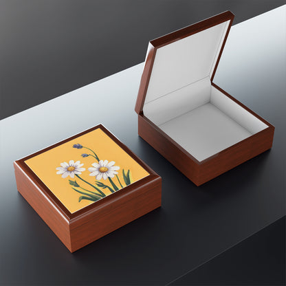 Spring Daisies Jewelry Box