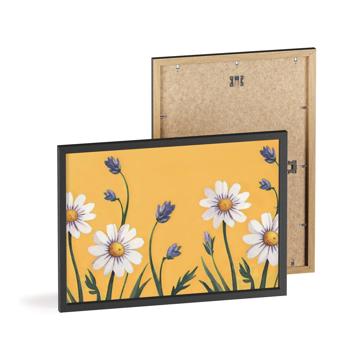 Spring Daisies Wood Framed Posters