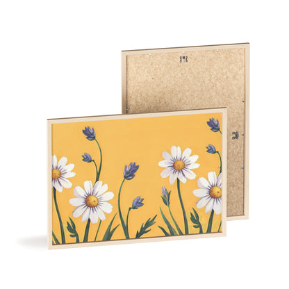 Spring Daisies Wood Framed Posters